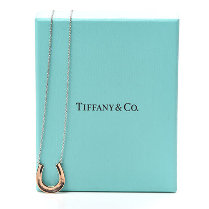 Tiffany Sterling Silver Rubedo 1837 Horseshoe Pendant Necklace 5 of 5