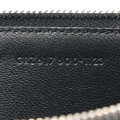 Saint Laurent Grained Calfskin Zip Pouch Tech Card Holder Black 7 of 8