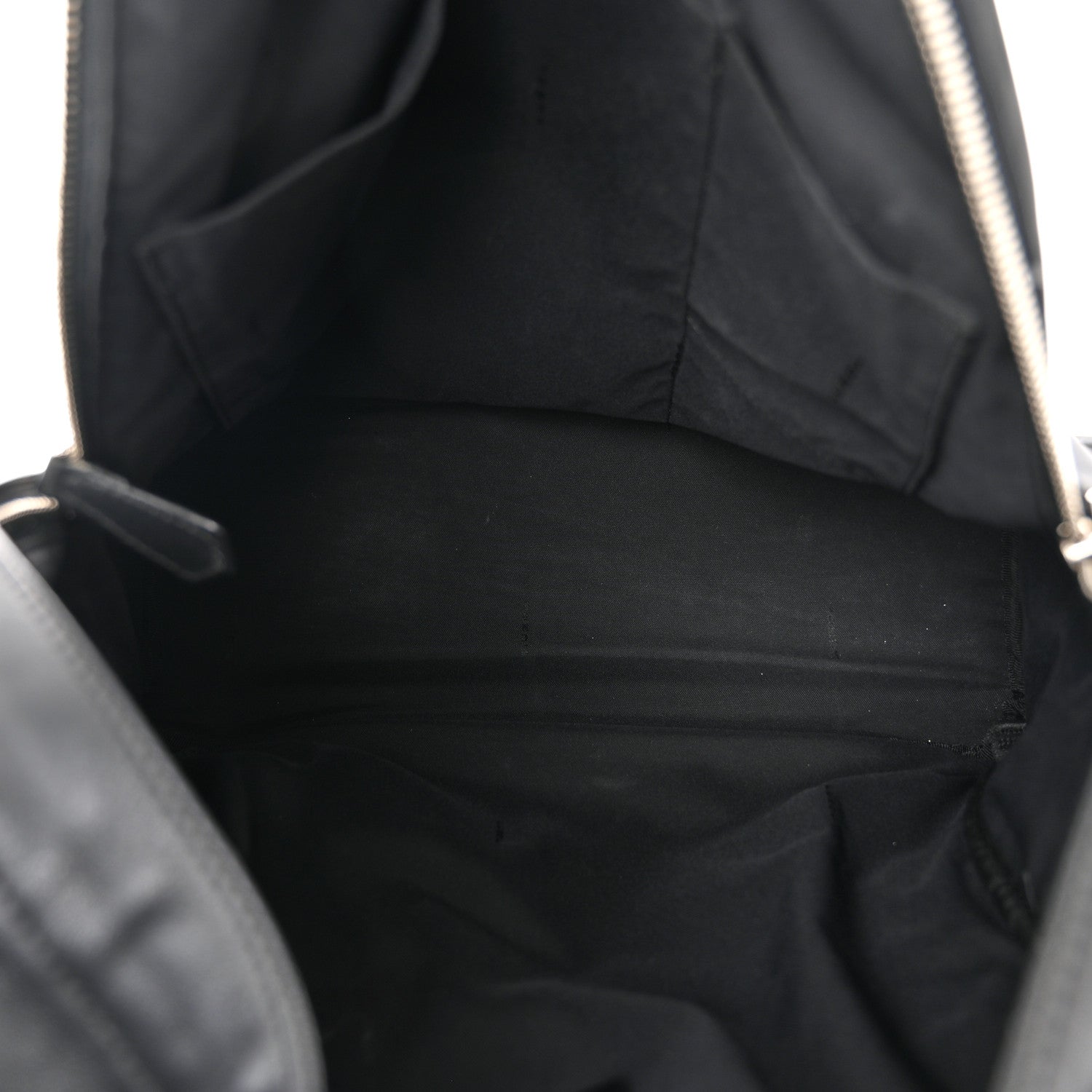 Fendi Nylon Vitello Liberty Vitello Dolce Monster Eyes Rounded Backpack Black Sunflower 5 of 13