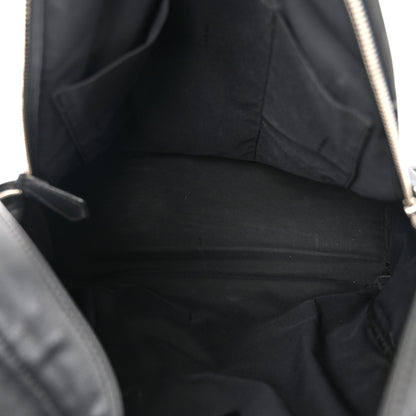 Fendi Nylon Vitello Liberty Vitello Dolce Monster Eyes Rounded Backpack Black Sunflower 5 of 13
