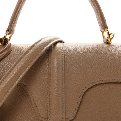 Celine Grained Calfskin Small 16 Top Handle Bag Beige 8 of 10