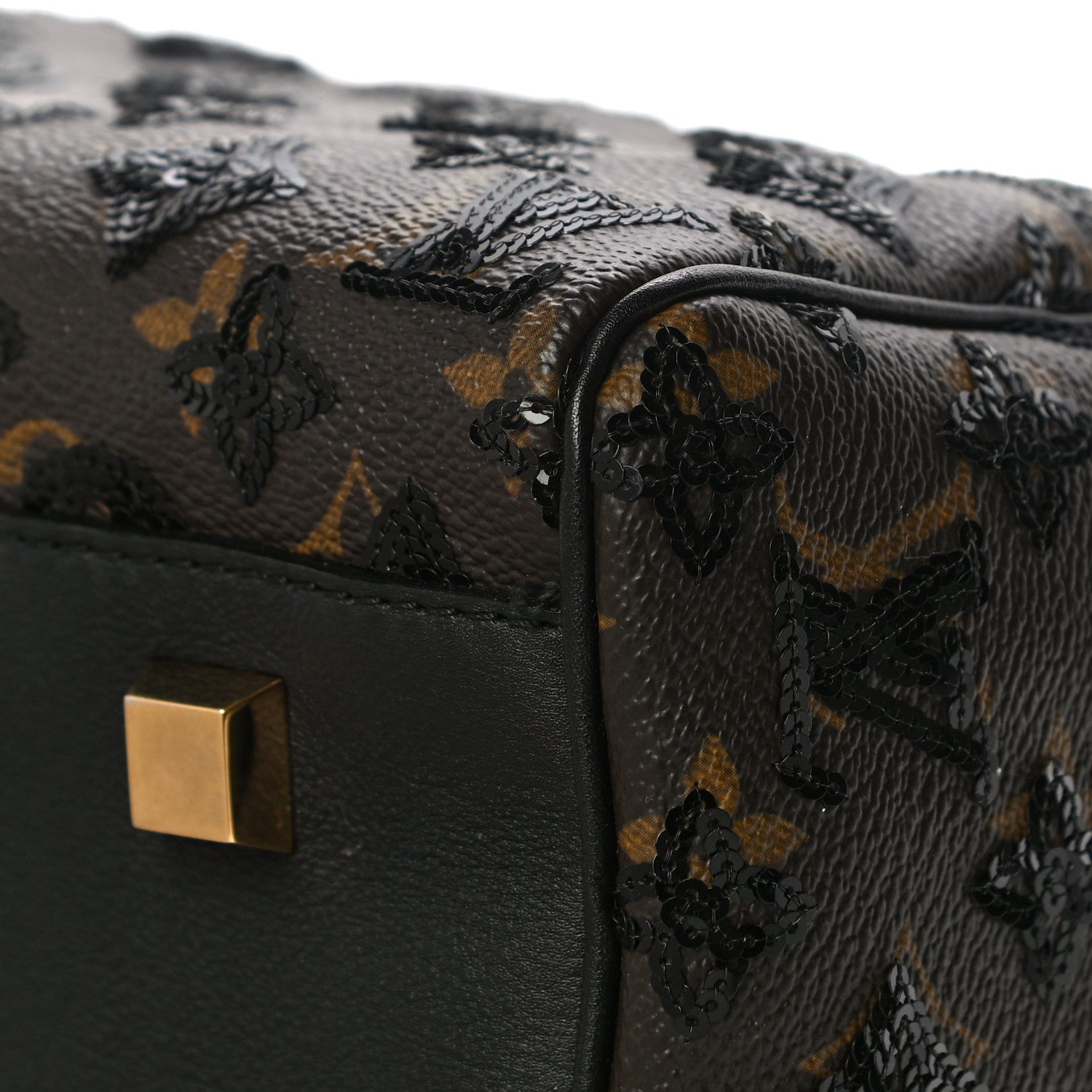 Louis Vuitton Monogram Sequins Eclipse Speedy 28 Black 10 of 11