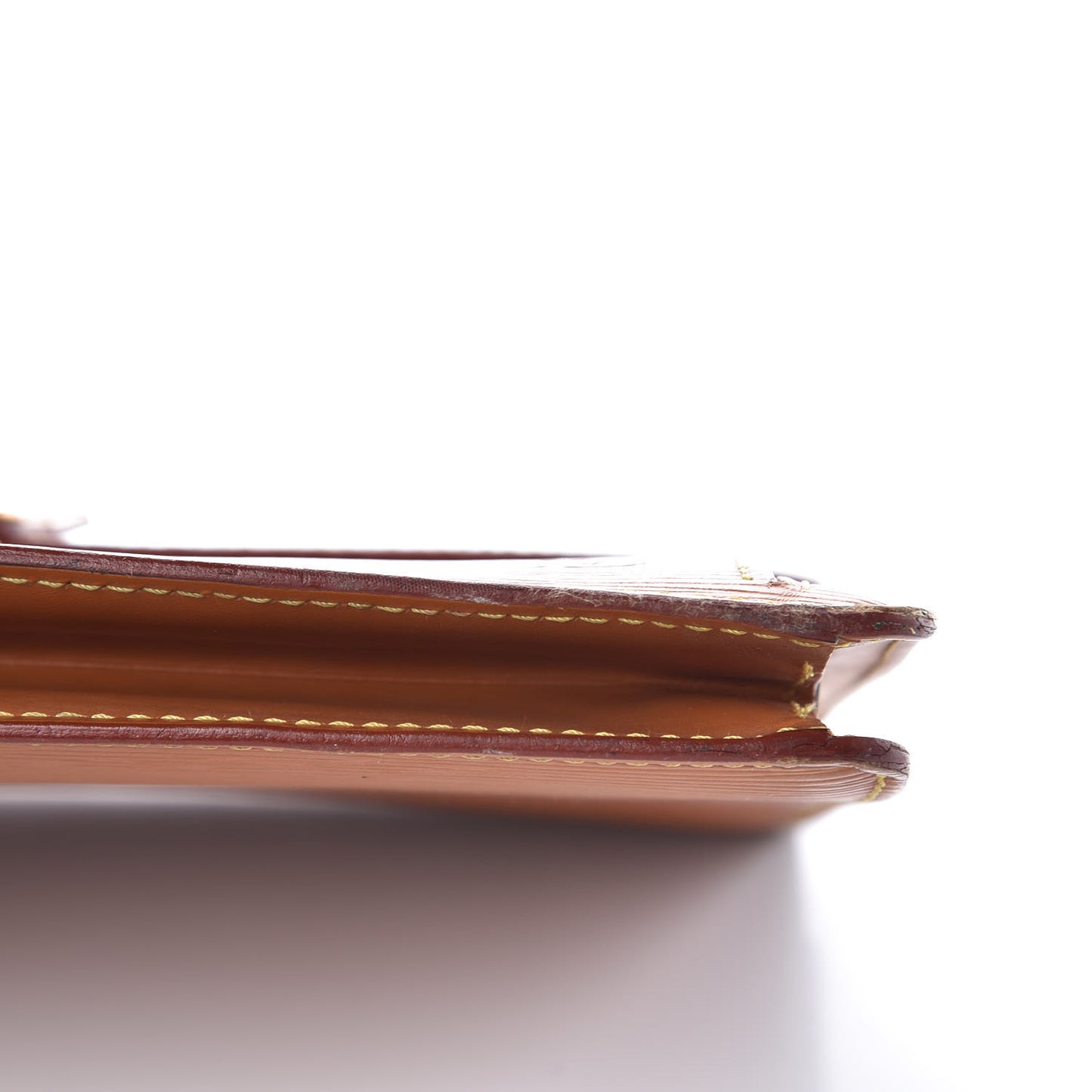 Epi Pochette Sellier Dragonne Clutch Gold