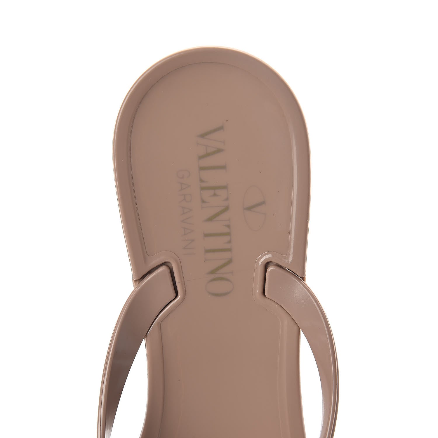 Valentino Garavani PVC Jelly Rockstud Bow Thong Sandals 37 Poudre 5 of 8