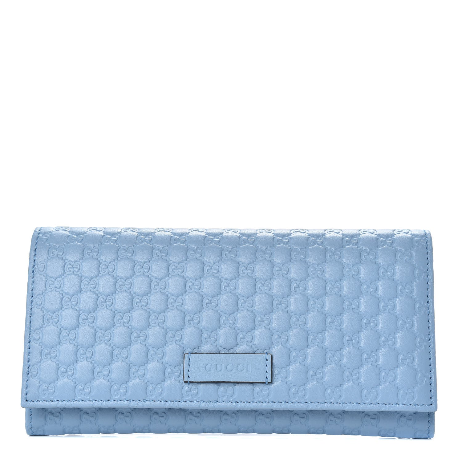 Gucci Soft Microguccissima Continental Wallet Mineral Blue 1 of 7