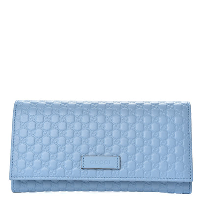 Gucci Soft Microguccissima Continental Wallet Mineral Blue 1 of 7