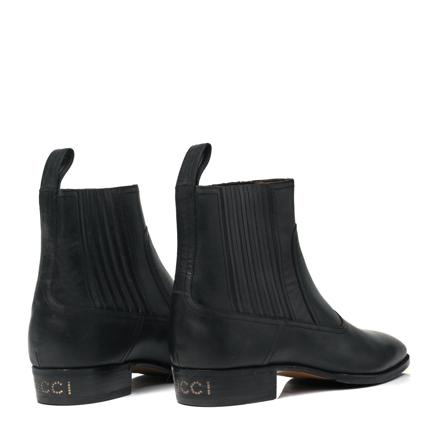 Gucci Calfskin Mens Spirit Chelsea Boots 8 Black 4 of 8