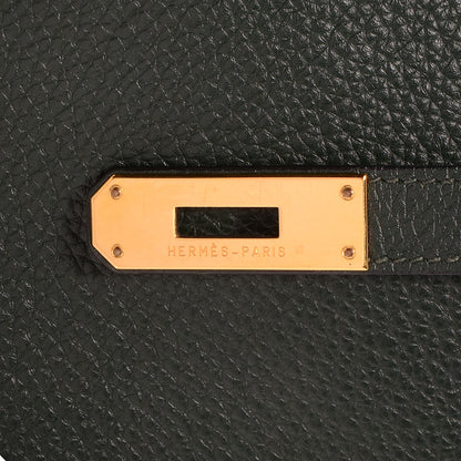 Hermes Togo Kelly Retourne 35 Vert Fonce 5 of 29