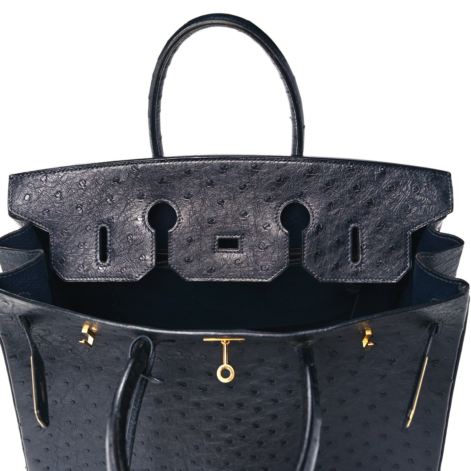 Hermes Ostrich Birkin 35 Bleu Indigo 16 of 44