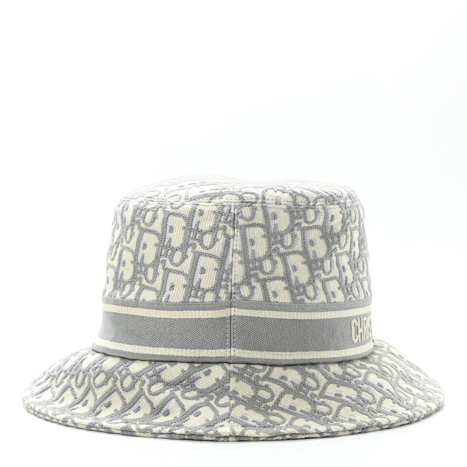 Christian Dior Oblique Bucket Hat 59 Grey 5 of 9