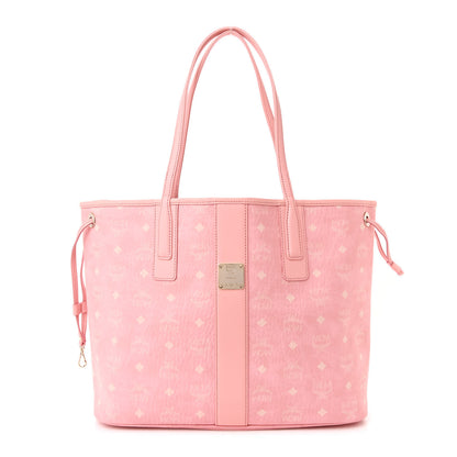 MCM Visetos Medium Liz Reversible Shopper Tote Blossom Pink 1 of 19