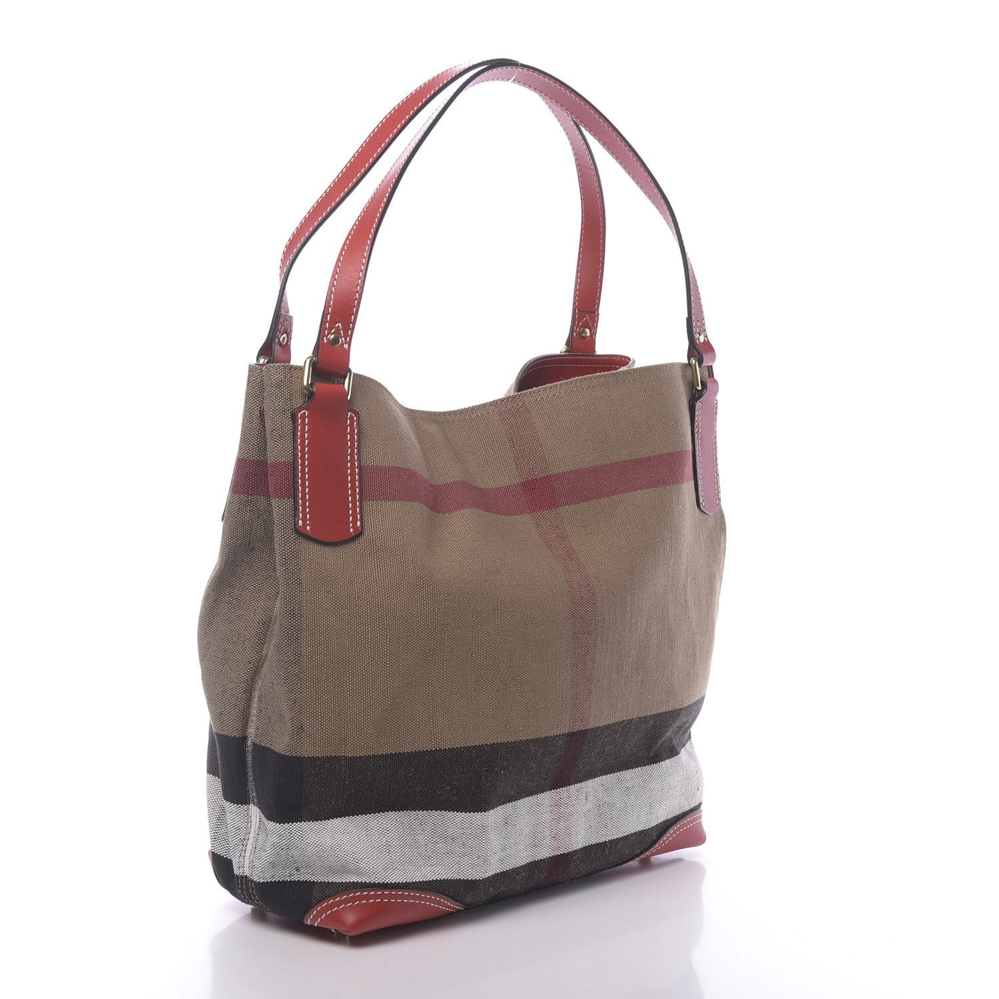 Canvas Mega Check Medium Maidstone Cadmium Red