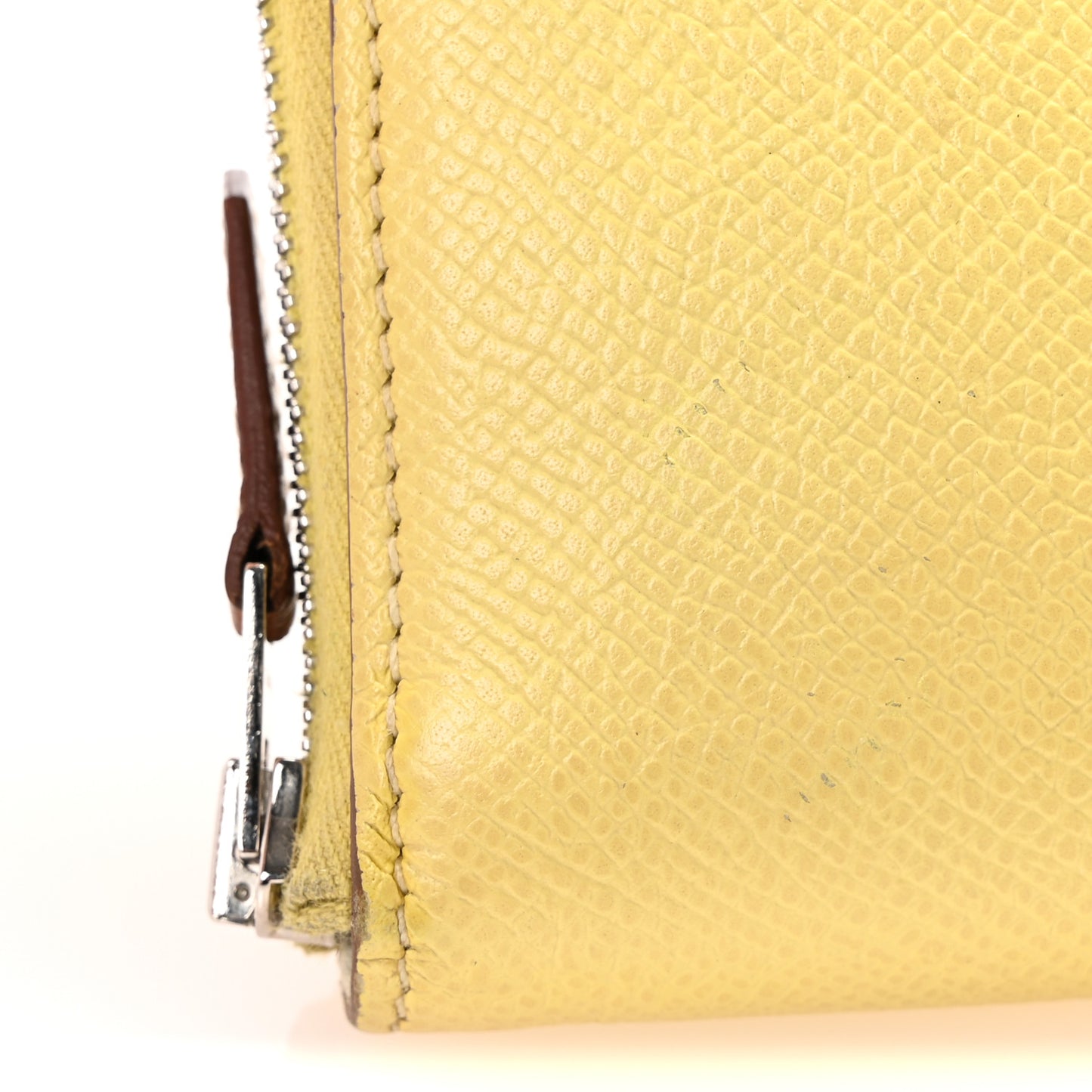 Epsom Silk'In Wallet Jaune Poussin Nata