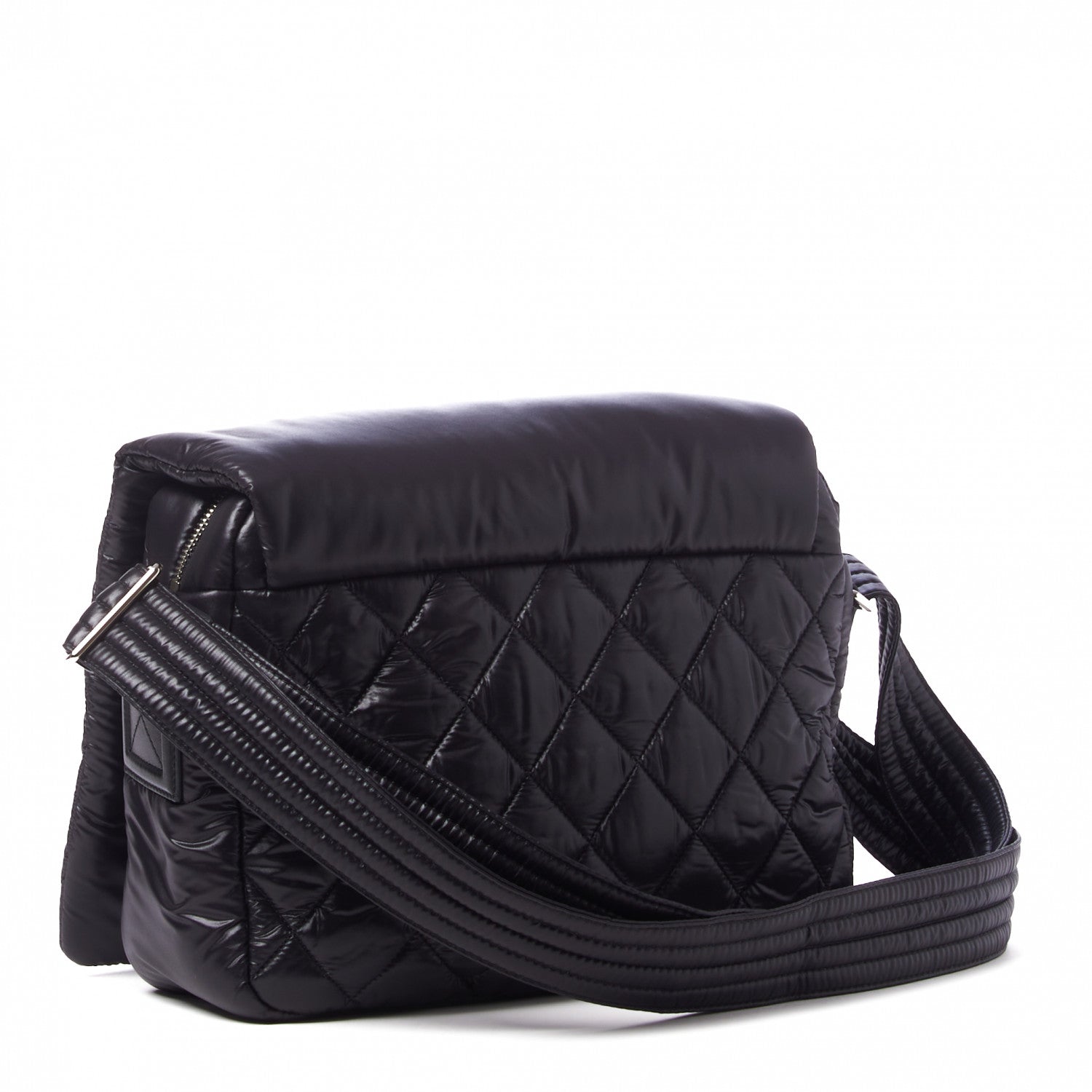 Chanel Nylon Small Coco Cocoon Messenger Bag Black 2 of 9