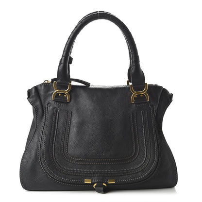 Chloe Calfskin Medium Marcie Satchel Black 2 of 17