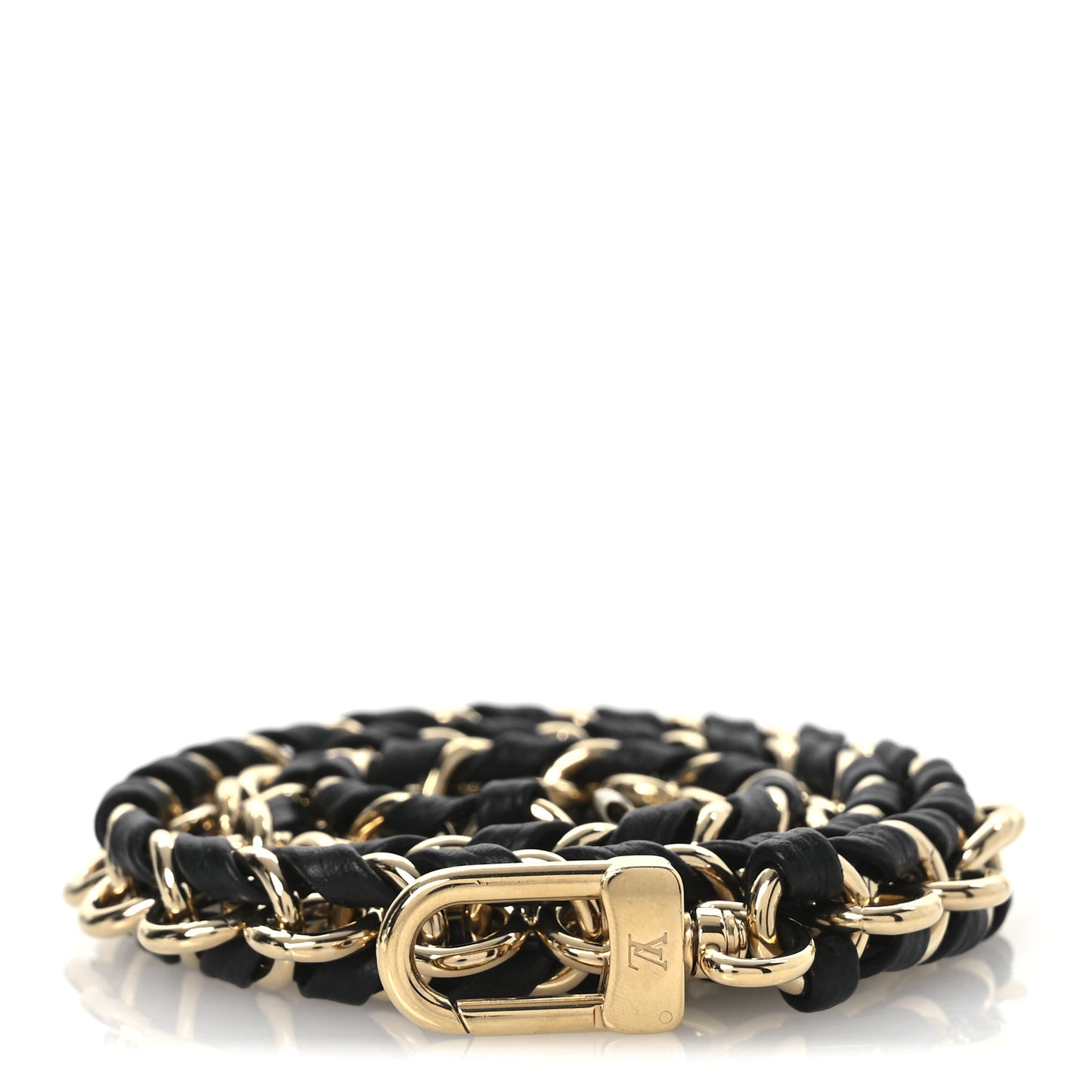 Calfskin Multi Pochette Chain Shoulder Strap Black Gold