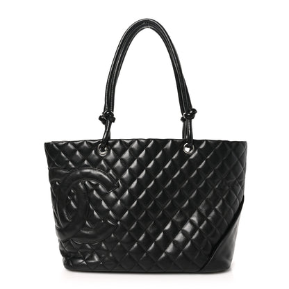Chanel Calfskin Quilted Large Cambon Tote Black 1 of 11