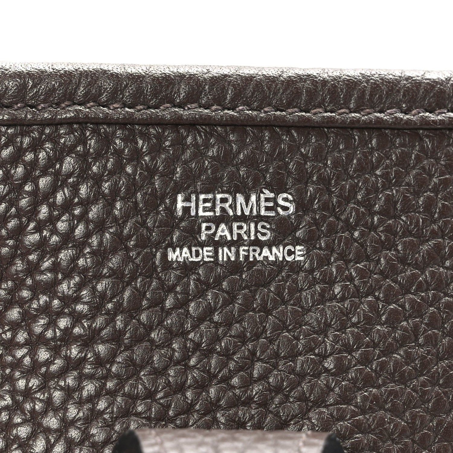 Hermes Taurillon Clemence Evelyne III PM Chocolate 7 of 10