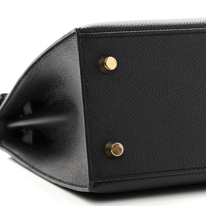 Hermes Epsom Kelly Sellier 25 Black 9 of 13