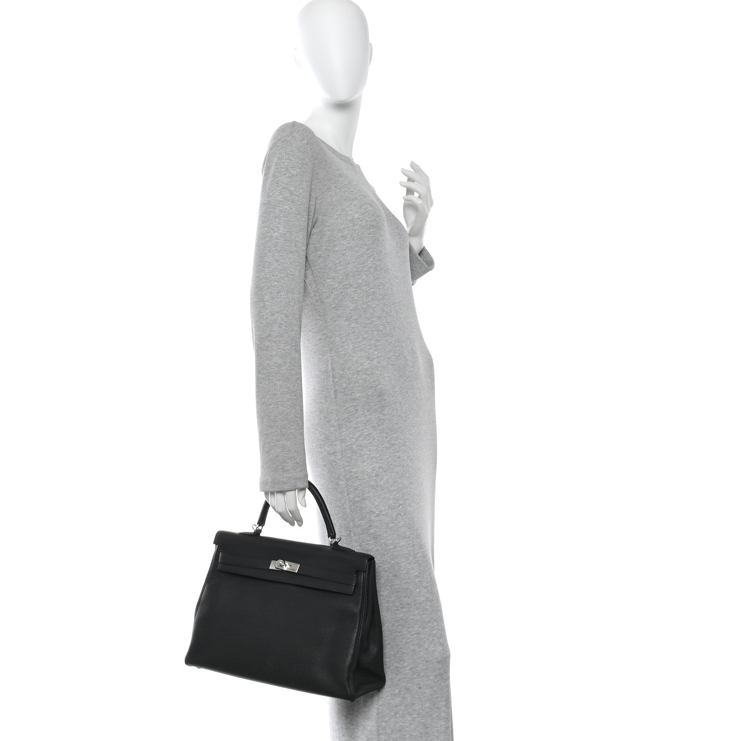 Hermes Togo Kelly Retourne 35 Black 2 of 12