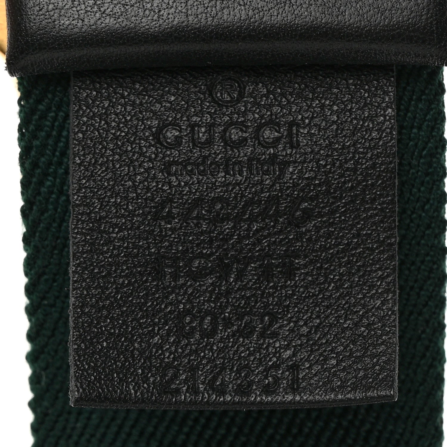 Gucci Canvas Web Wolf Belt 80 32 Green Red 3 of 4