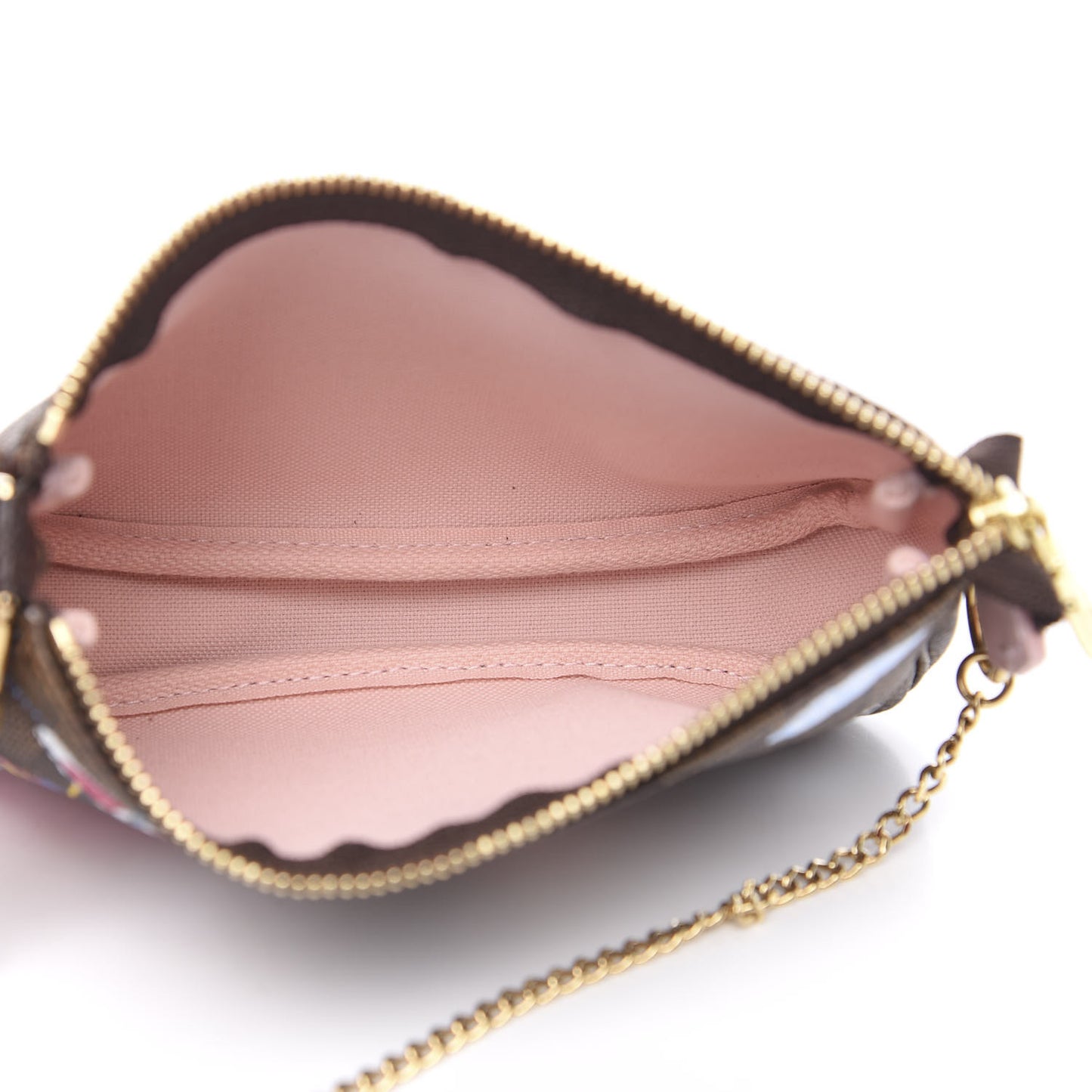 Damier Ebene 2020 Christmas Animation Big Wheel Mini Pochette Accessories Rose Ballerine