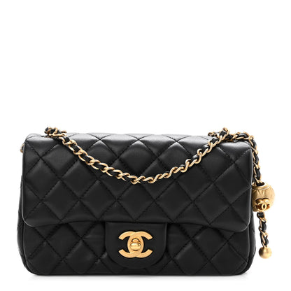 Chanel Lambskin Quilted Mini Rectangular Pearl Crush Flap Black 1 of 10