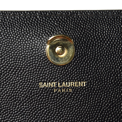 Saint Laurent Grain De Poudre Small Monogram Kate Satchel Black 6 of 13
