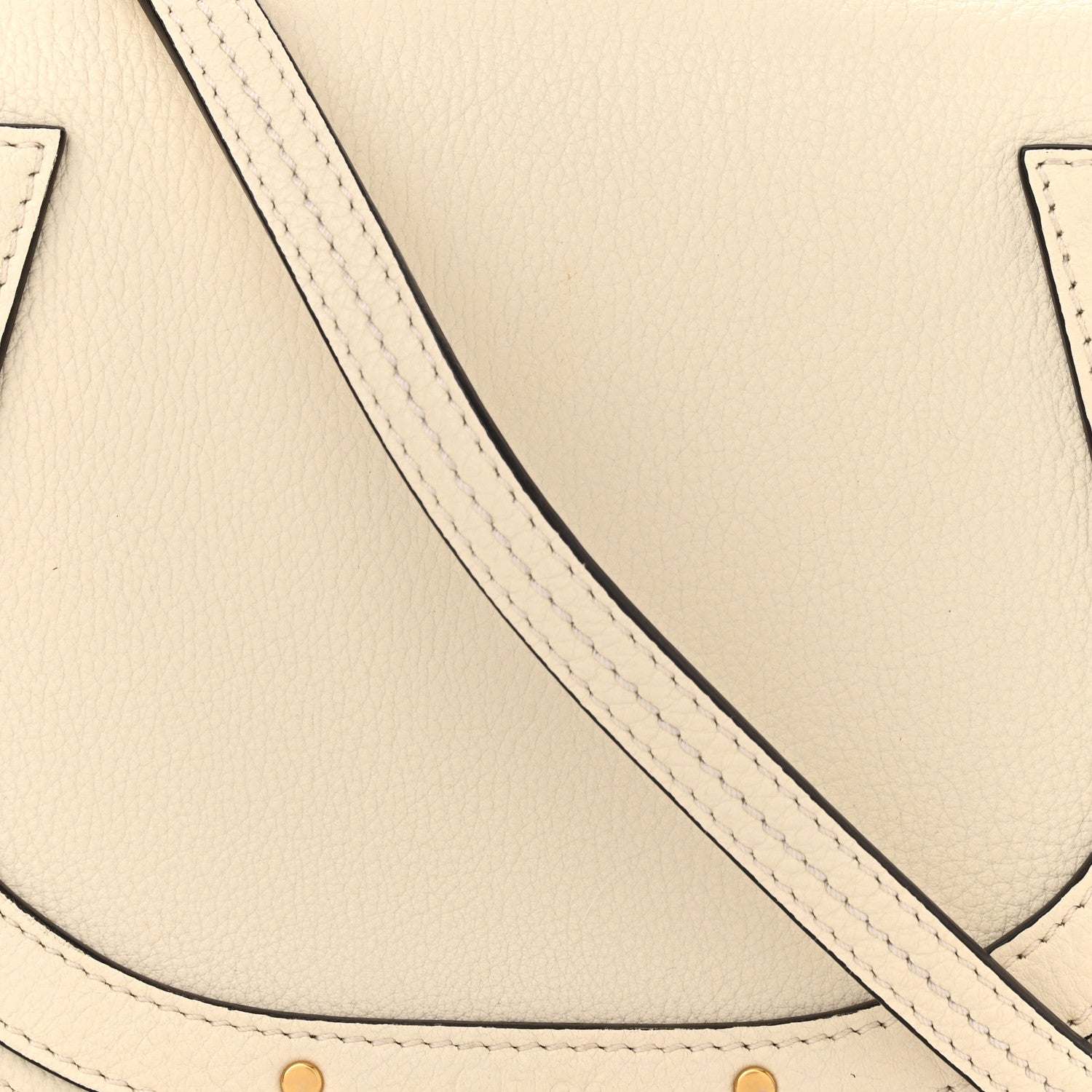 Chloe Calfskin Suede Small Nile Bracelet Bag Off White 7 of 9