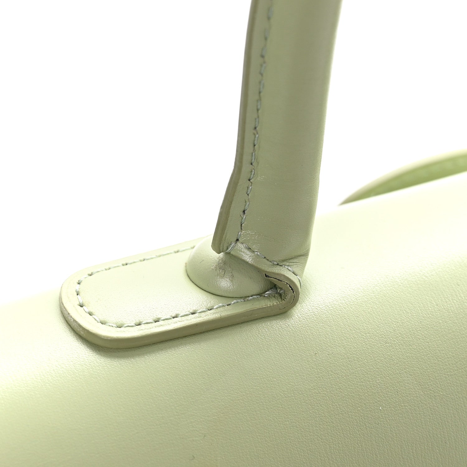 Delvaux Box Calfskin Mirage MM Brillant Satchel Amande Ivory 12 of 12