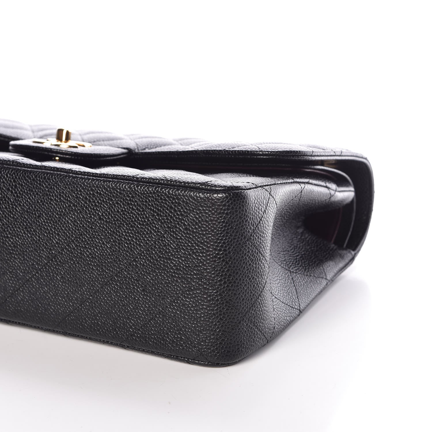 Chanel Caviar Quilted Jumbo Double Flap Black 9 of 10
