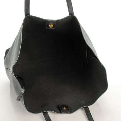 Saint Laurent Calfskin Large Shopping Tote Black 5 of 7