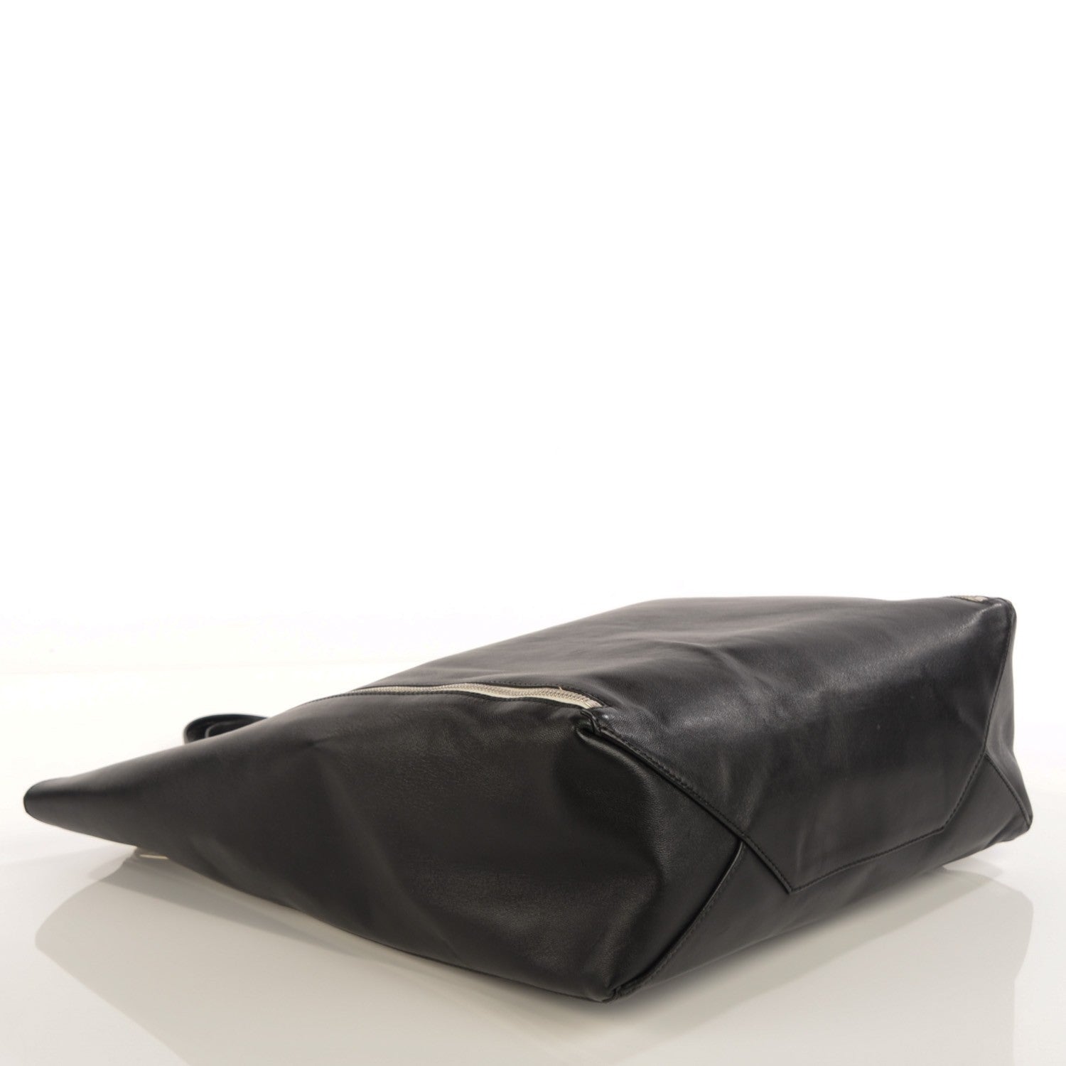 Celine Lambskin Large Vertical Gusset Cabas Black 4 of 8