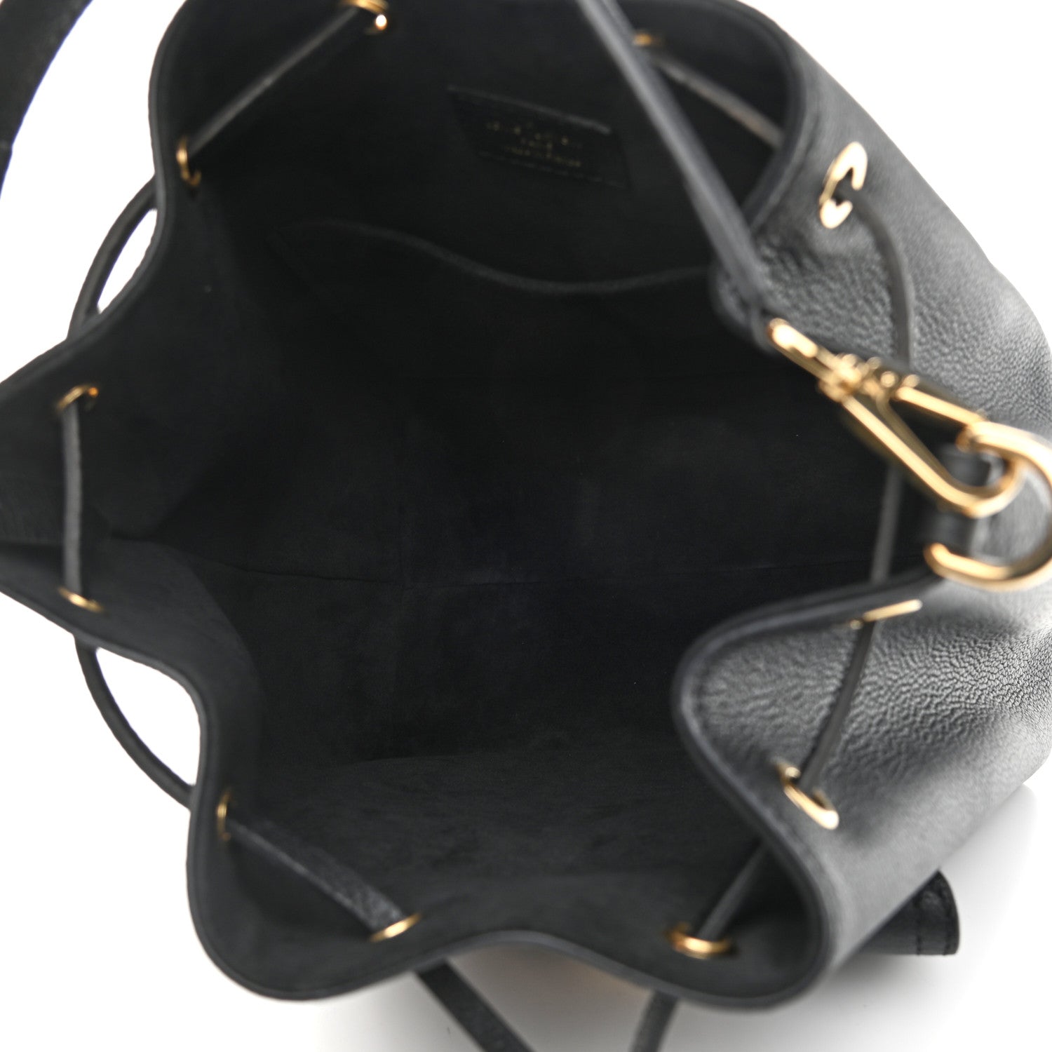 Louis Vuitton Calfskin Lockme Bucket MM Black 5 of 12