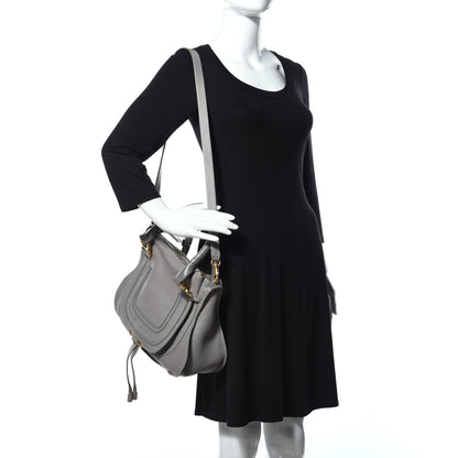Chloe Calfskin Medium Marcie Satchel Cashmere Grey 2 of 11
