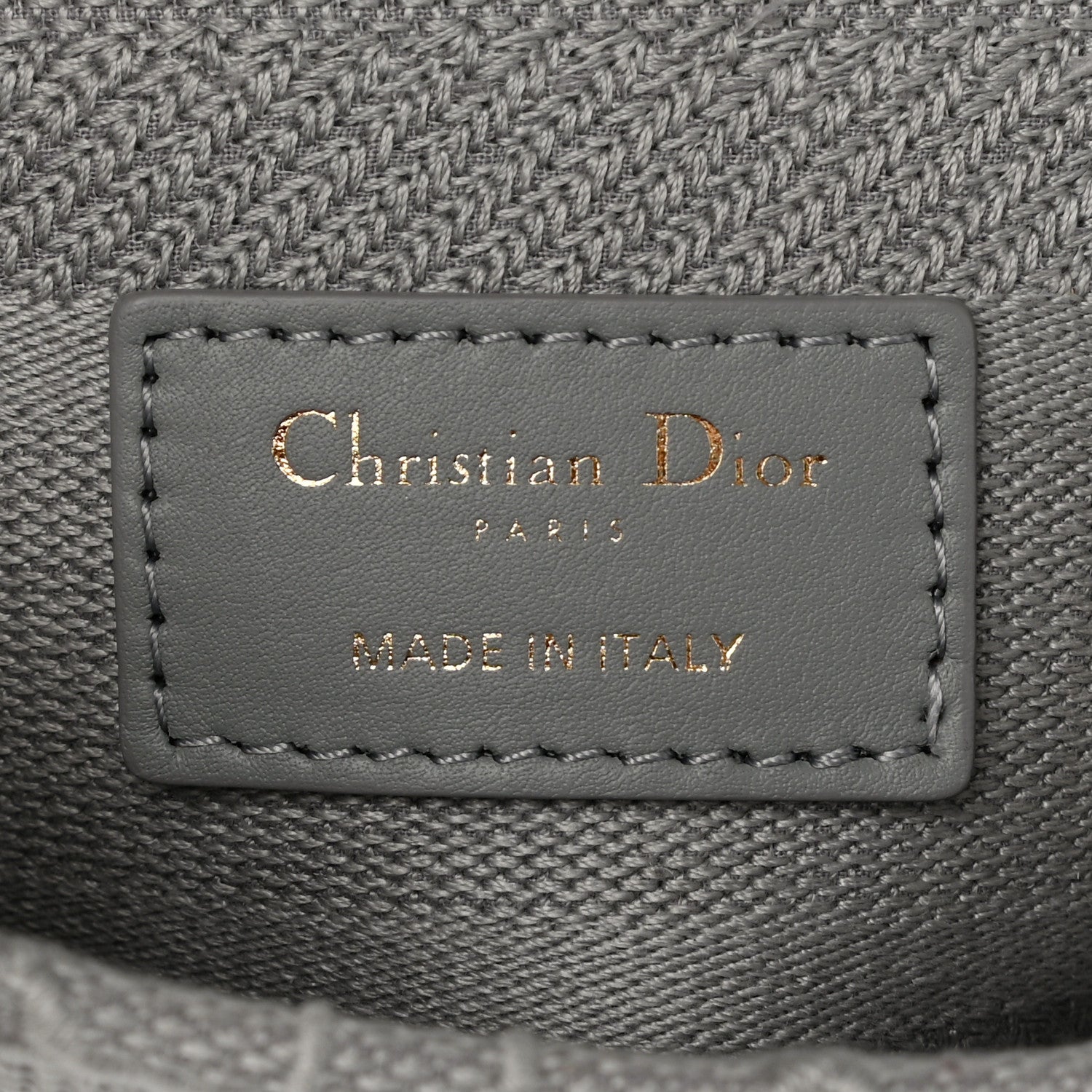 Christian Dior Canvas Embroidered Cannage Medium Lady D-Lite Gray 6 of 11