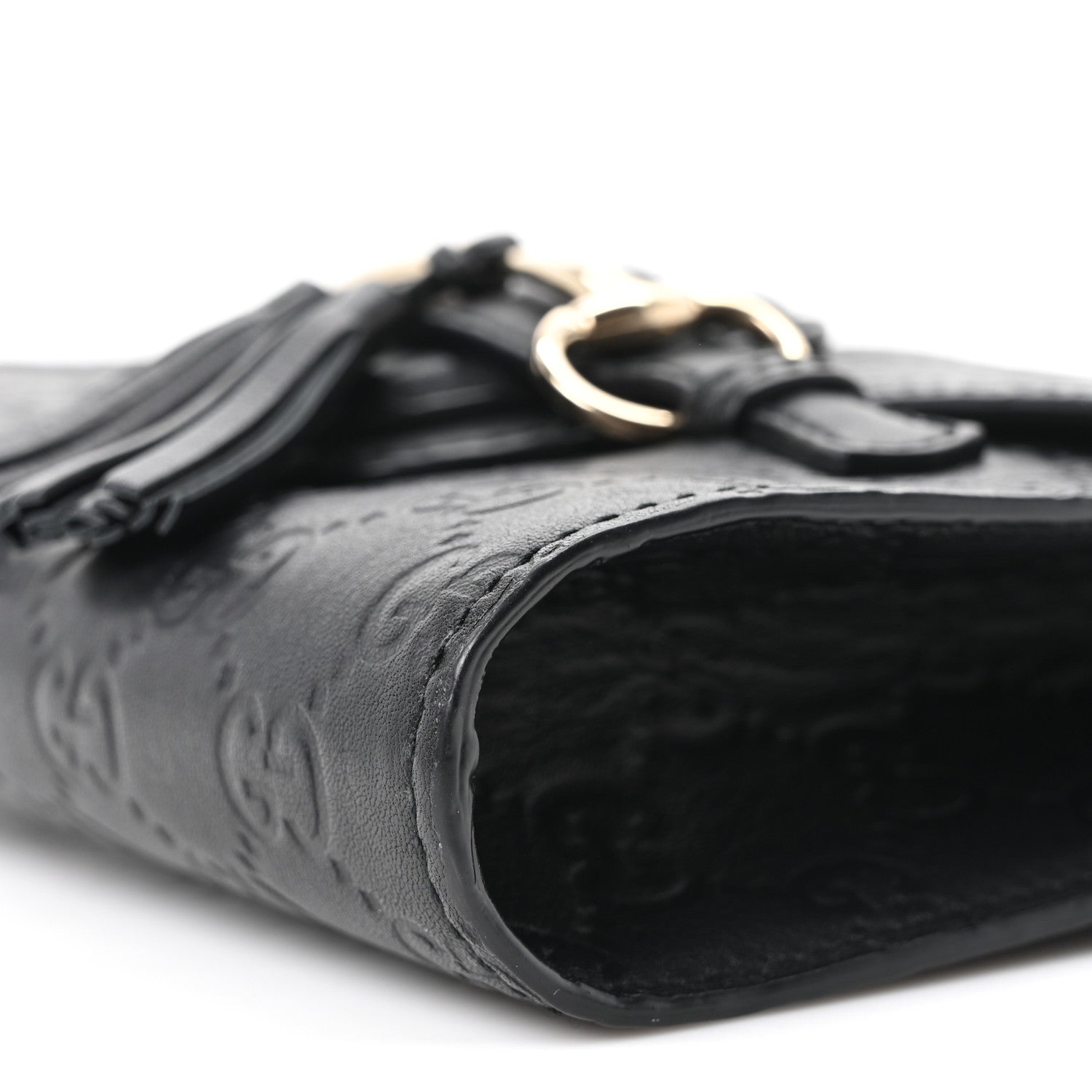 Gucci Guccissima Mini Emily Shoulder Bag Black 10 of 10
