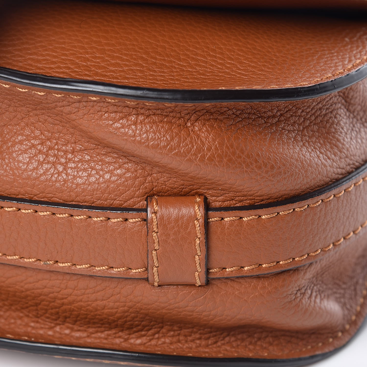 Chloe Calfskin Mini Marcie Round Crossbody Bag Tan 9 of 9