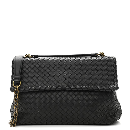 Bottega Veneta Nappa Intrecciato Large Olimpia Bag Black 1 of 13
