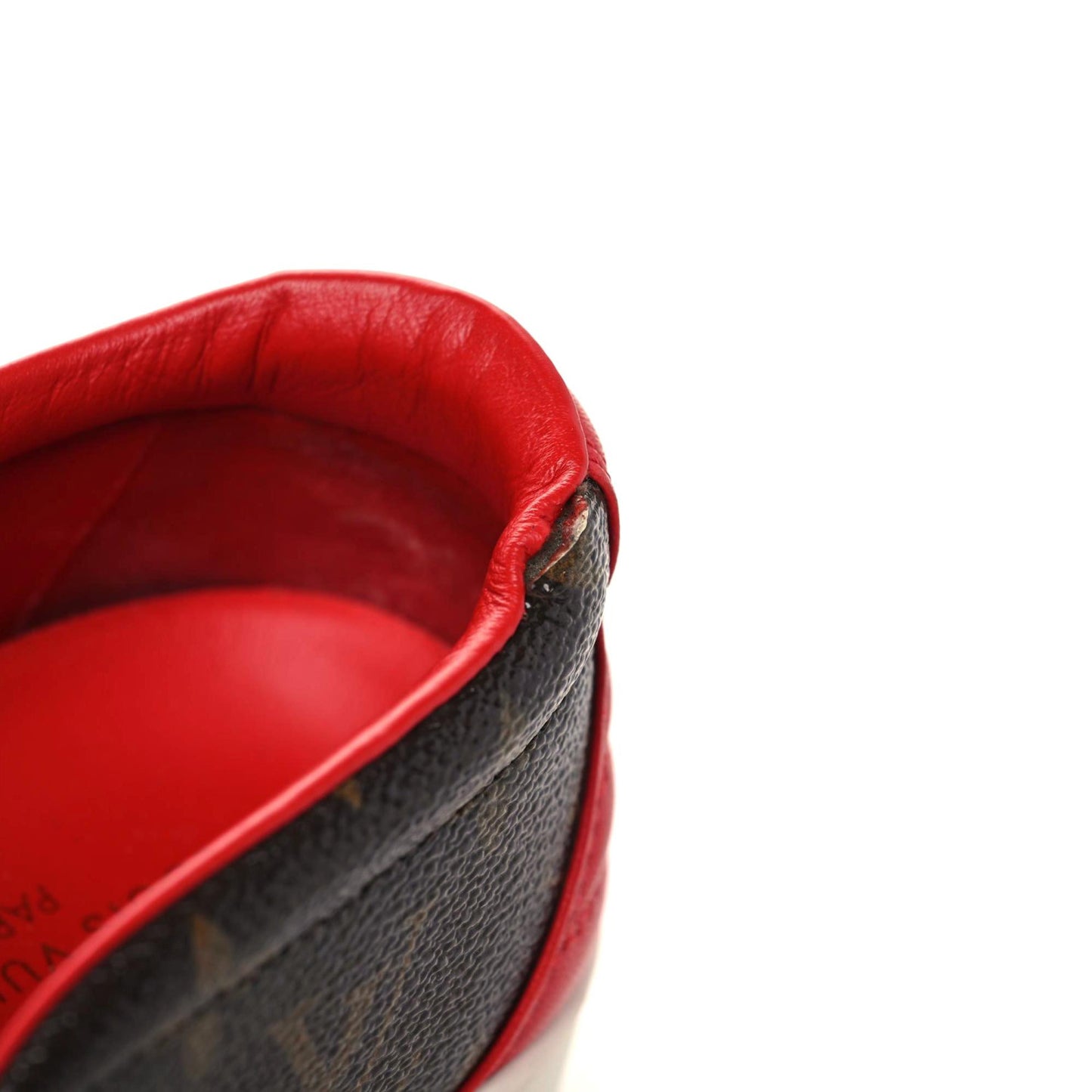 Monogram Frontrow Slip On Sneakers 38 Rouge