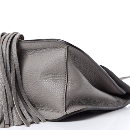 Gucci Cellarius Calfskin Medium Bamboo Daily Flap Shoulder Bag Storm Grey 7 of 11