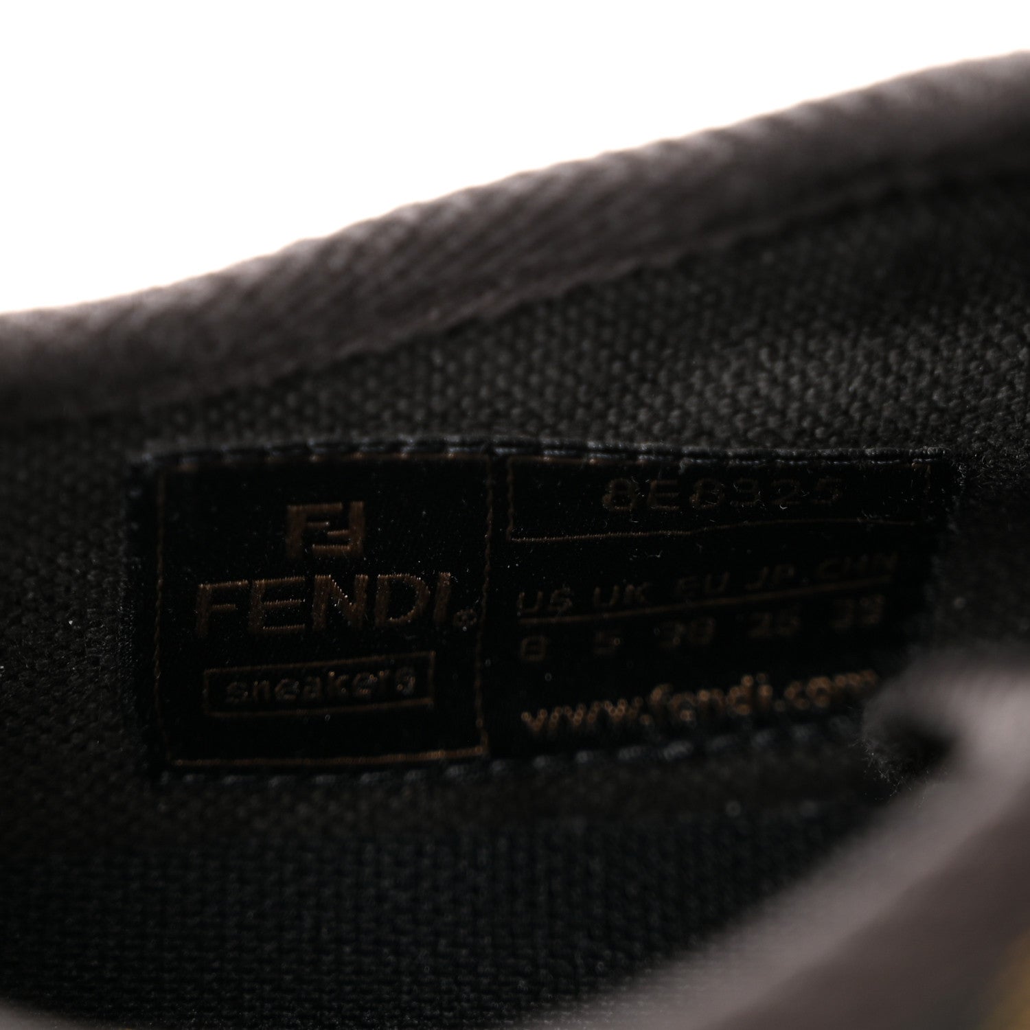 Fendi Fabric Jacquard FF Womens Domino Low Top Sneakers 38 Tobacco 8 of 10