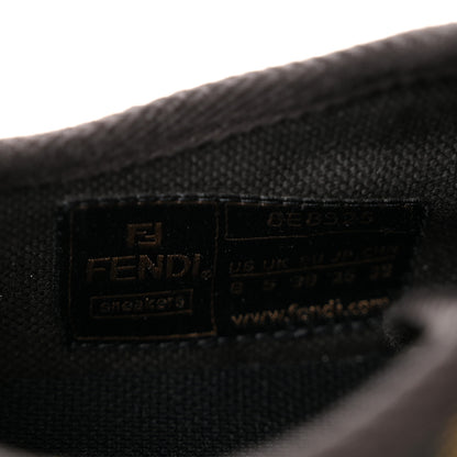 Fendi Fabric Jacquard FF Womens Domino Low Top Sneakers 38 Tobacco 8 of 10