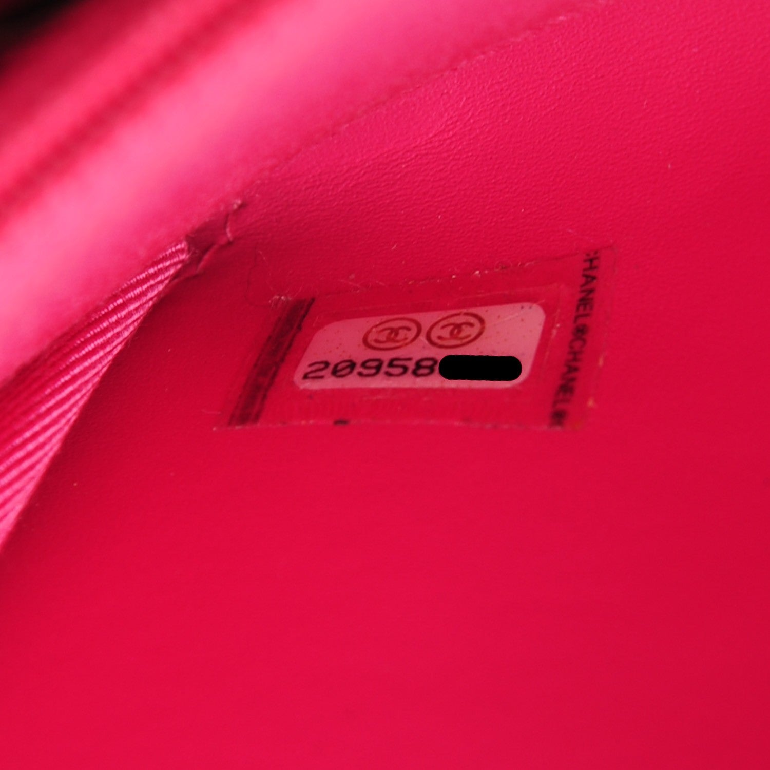 Chanel Caviar Quilted Small Zip Around Wallet Fuchsia 8 of 8
