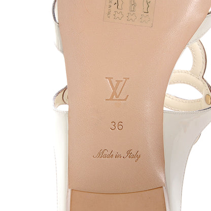 Louis Vuitton Gloss Flat Ankle Strap Sandals White 36 7 of 7