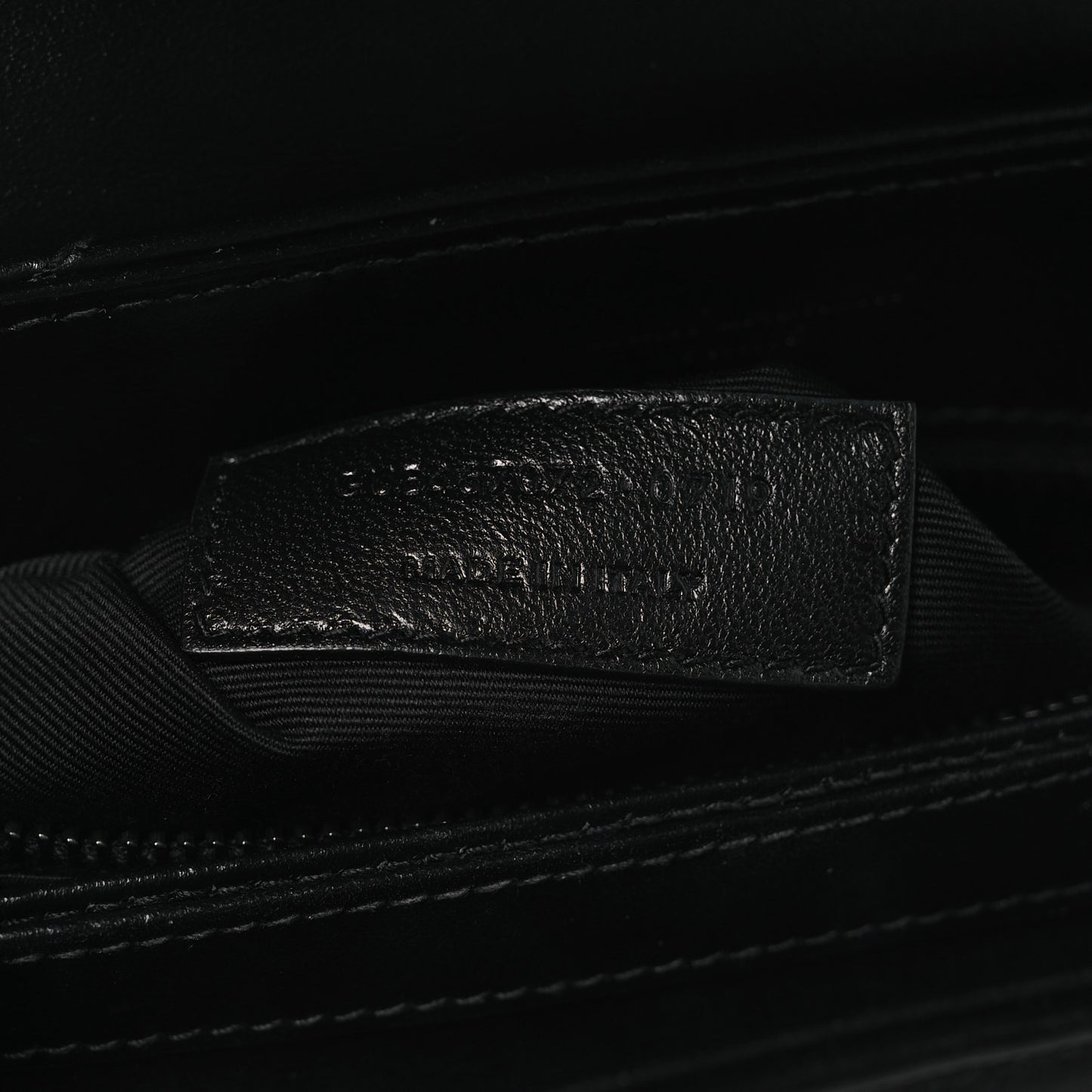 Calfskin Y Quilted Monogram Monochrome Toy Loulou Crossbody Bag Black