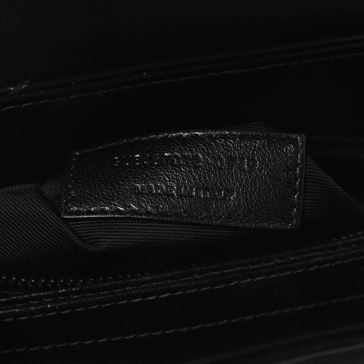 Saint Laurent Calfskin Y Quilted Monogram Monochrome Toy Loulou Crossbody Bag Black 7 of 12