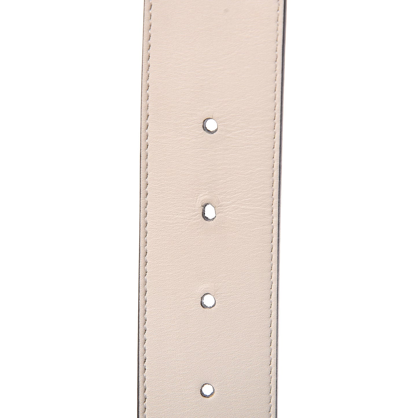 Calfskin Double G 40mm Belt 85 34 Mystic White