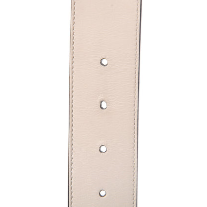 Gucci Calfskin Double G 40mm Belt 85 34 Mystic White 5 of 6