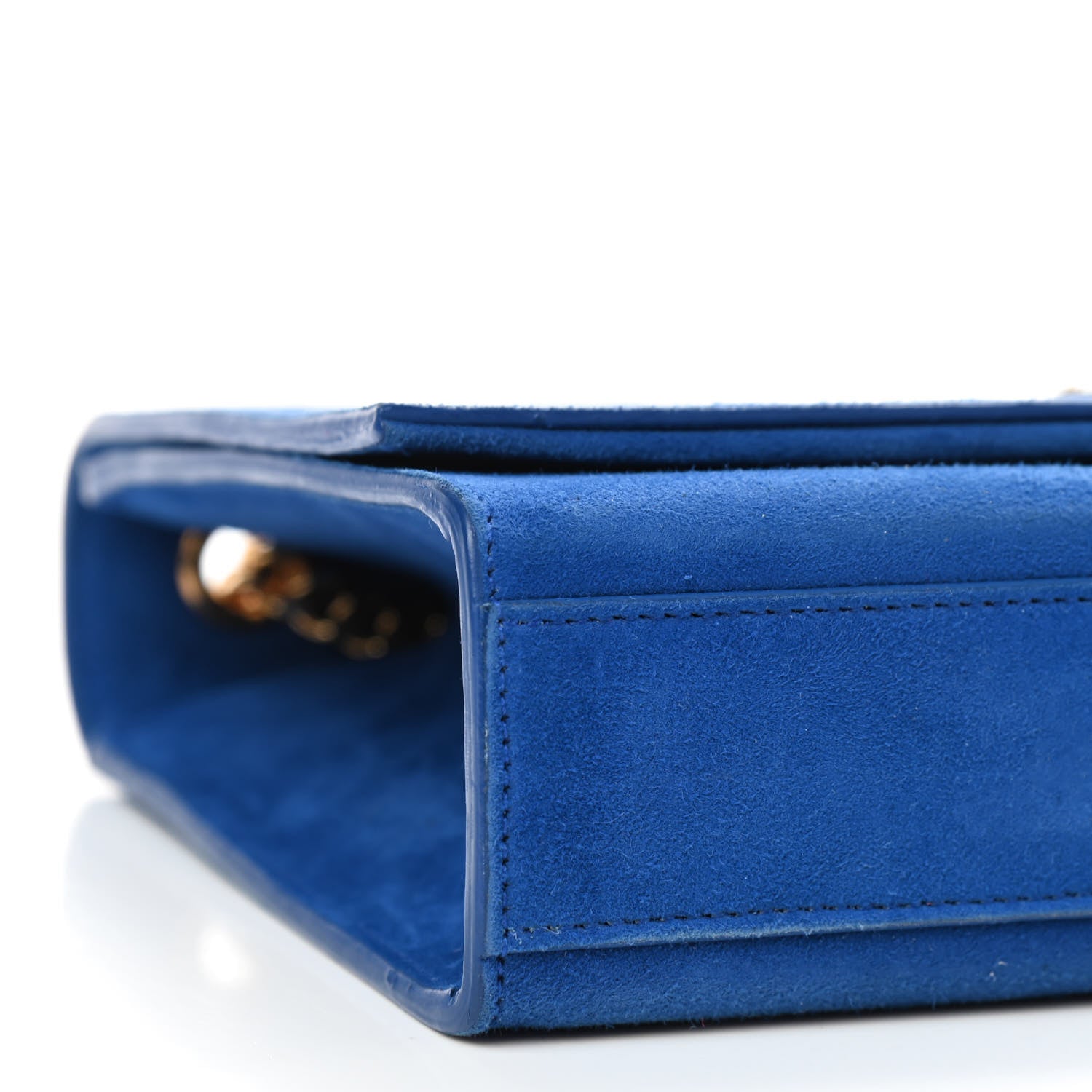 Saint Laurent Suede Medium Classic Monogram Kate Tassel Satchel Royal Blue 6 of 8